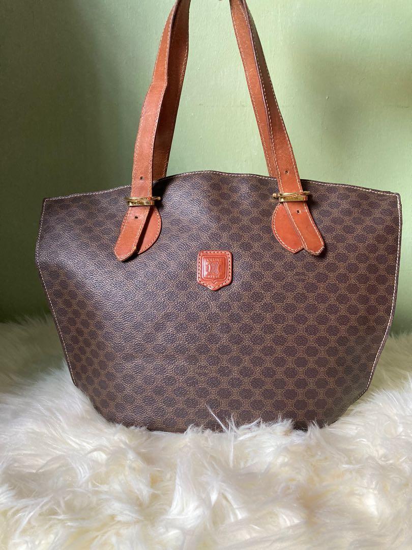 Authentic Vintage Celine Macadam Tote Bag Luxury Bags Wallets