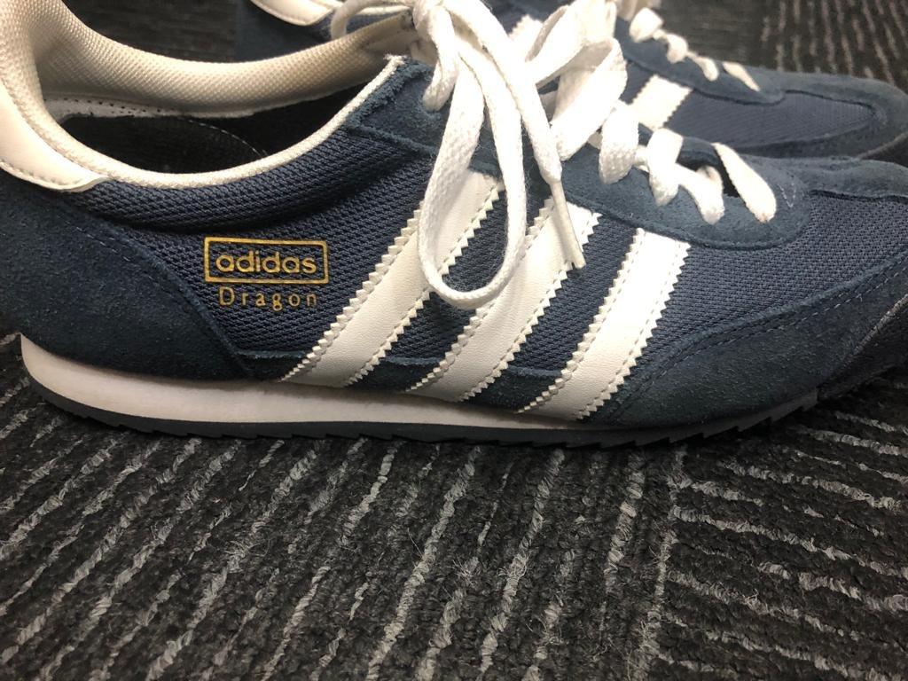 Adidas dragon sales blue size 8