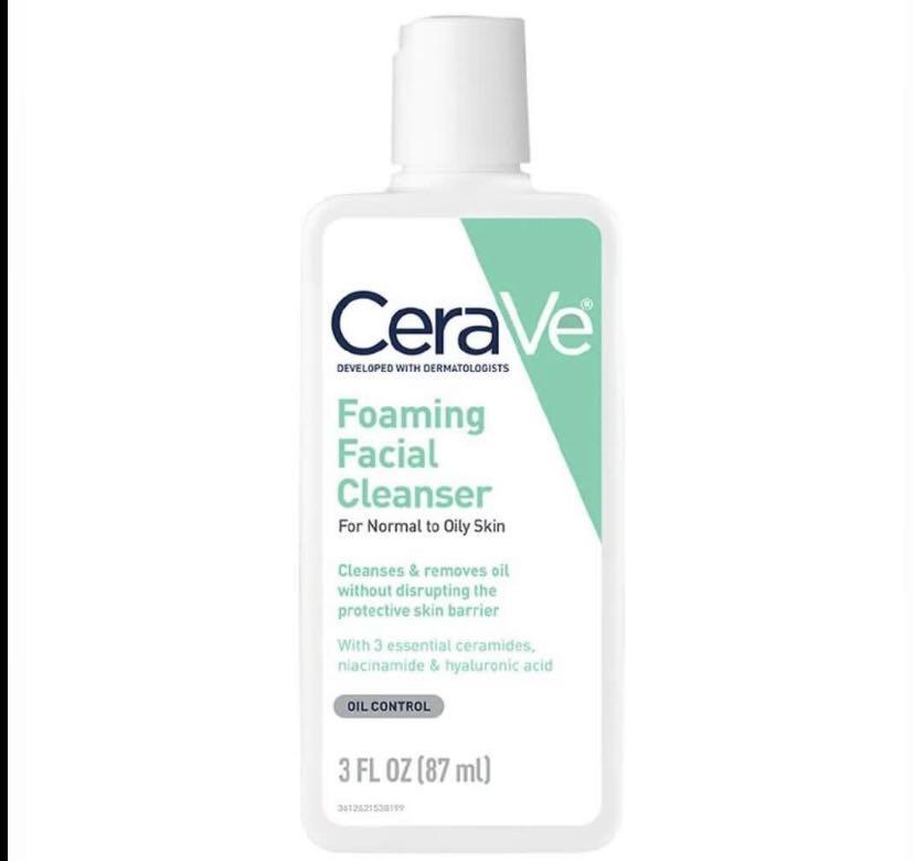 cerave foam face wash