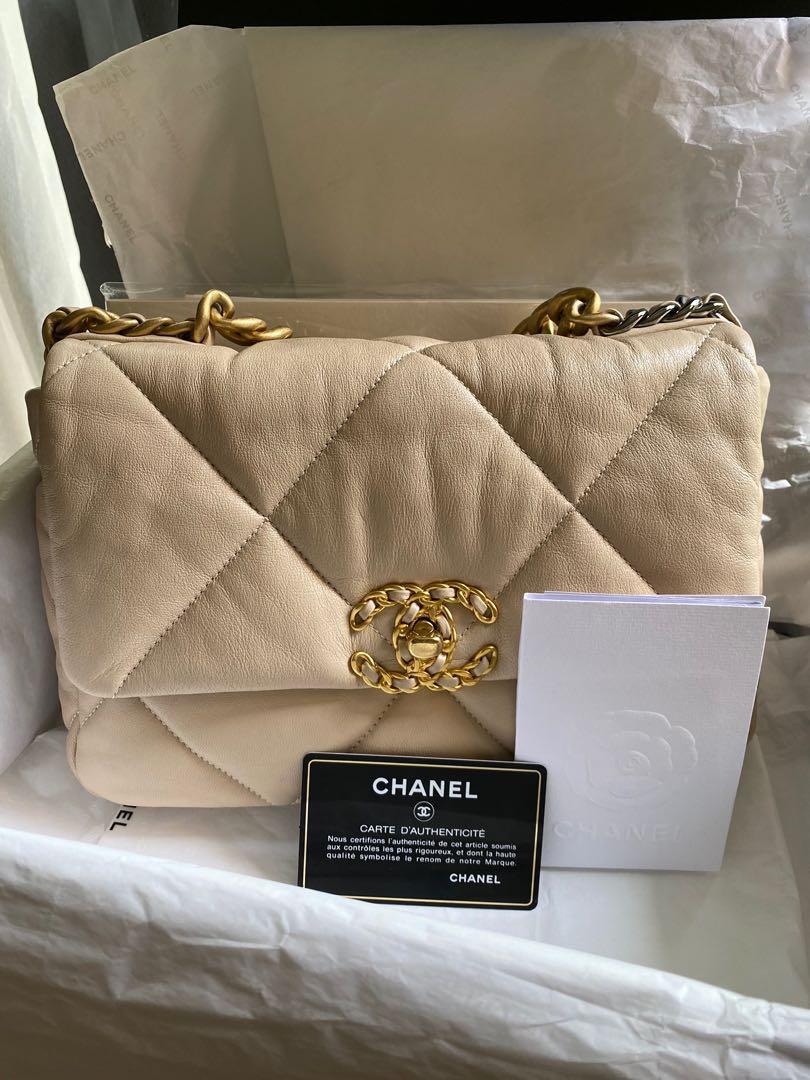 Chanel 19 Pouch with Handle, Luxury, Bags & Wallets on Carousell