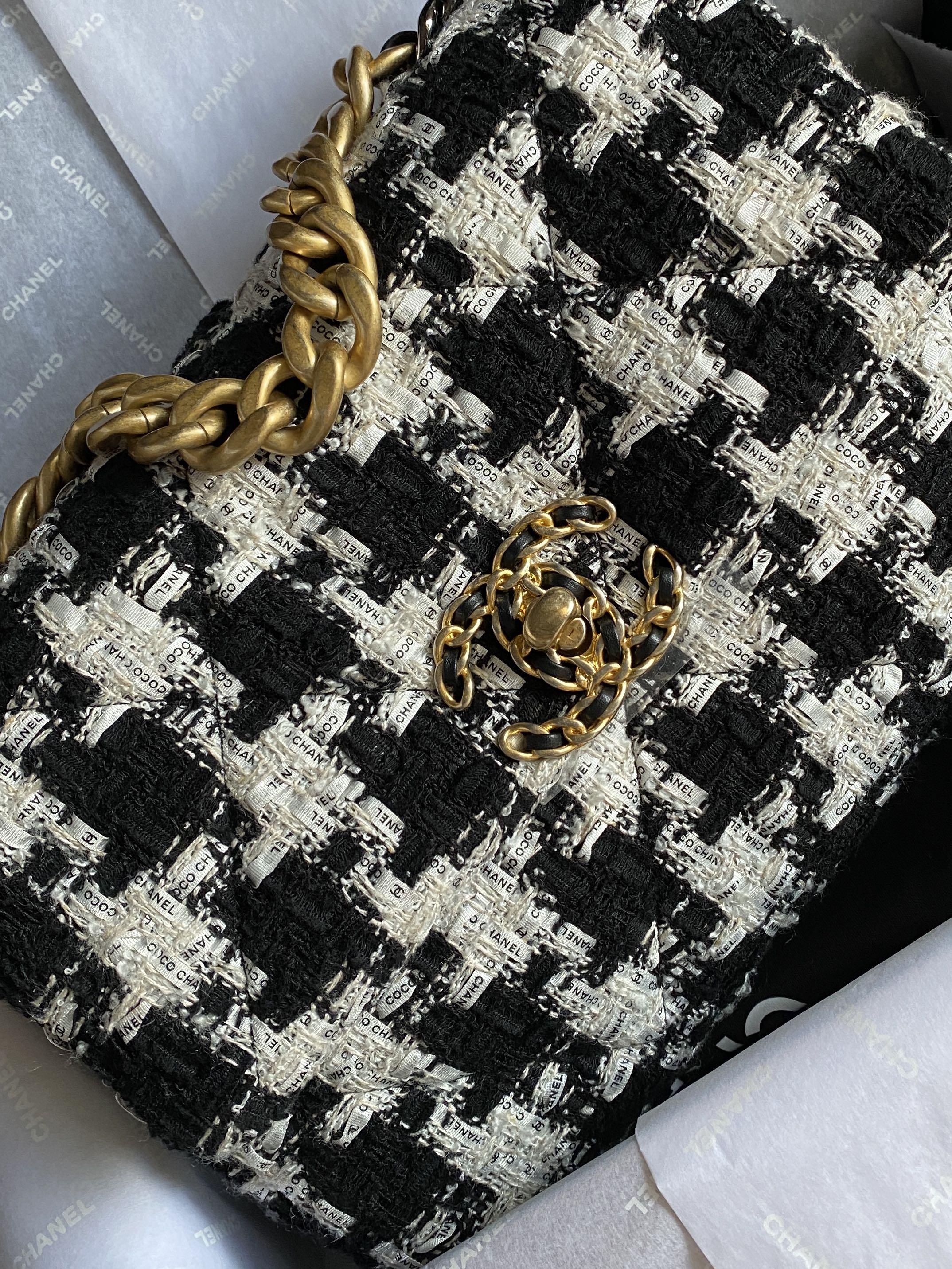 Chanel 19 tweed , Luxury, Bags & Wallets on Carousell