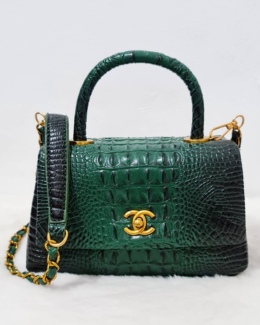 Chanel croc bag Luxury Bags Wallets on Carousell