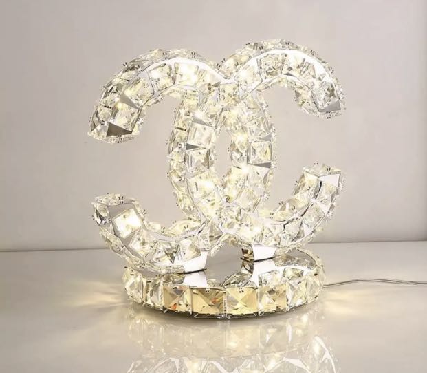 Chanel Table Lamp Furniture Home Living Home Improvement Organization Home Improvement Tools Accessories on Carousell