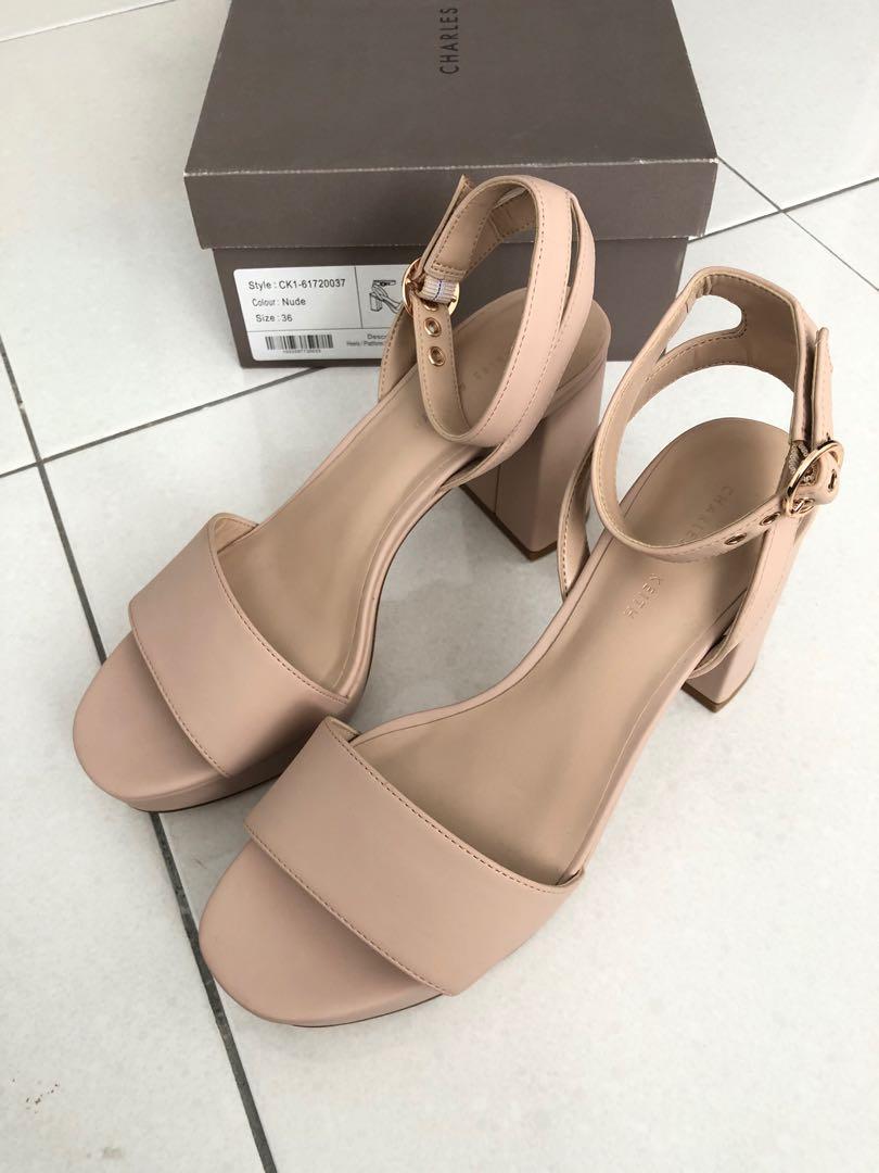 Charles and discount keith nude heels