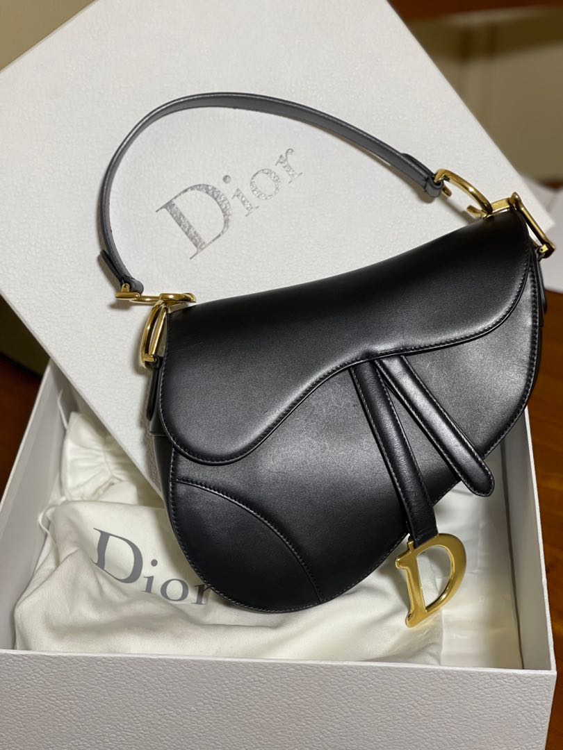 Christian Dior Saddle Bag Black