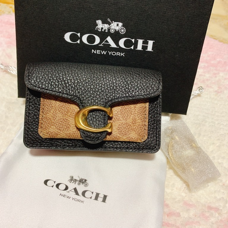 Coach Mini Tabby Bag Charm in Signature Canvas, Women's Fashion