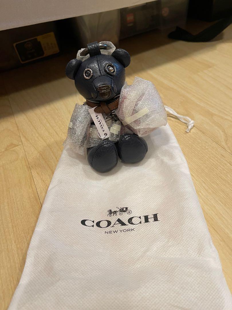 Coach Bear Keychain Leather Limited Edition Collectible Bag Charm