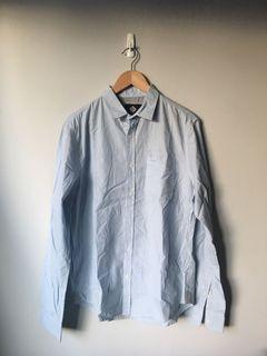 Cotton On light blue button down polo long sleeves