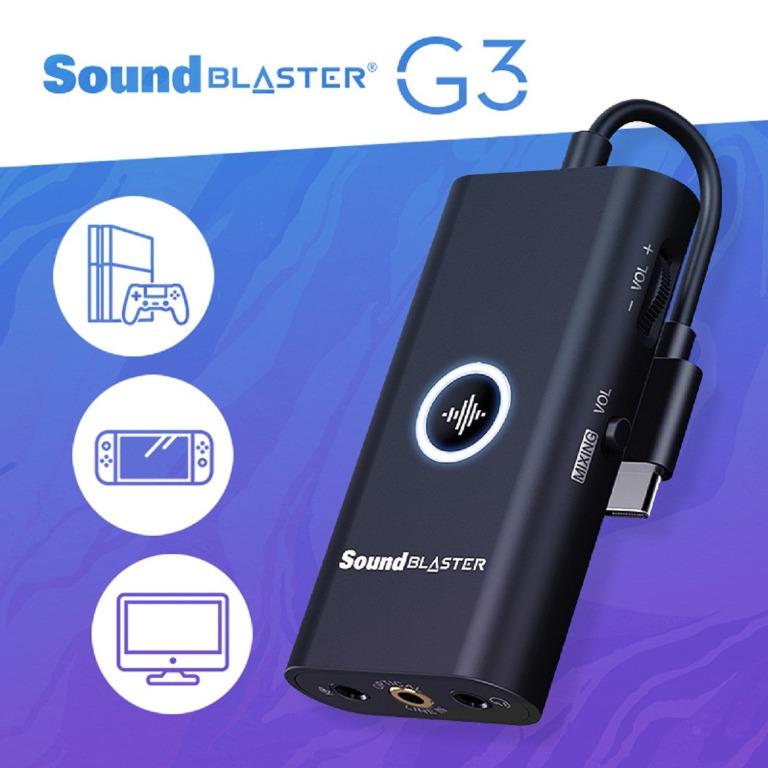 Creative Sound Blaster G3 Portable Gaming Or Work Dac Amp Audio Soundbars Speakers Amplifiers On Carousell
