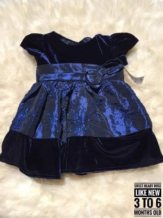 Cute Royal Blue Dress for 3 to 6 months ...