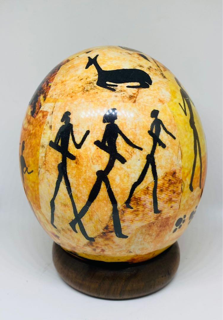 Decorative Ostrich Egg Egyptian design (Category: Other Home Decor) located in Manila. Submitted by trendystash (Listing ID 1070142575, Image 1). Description: Displayed only 7 inches tall.