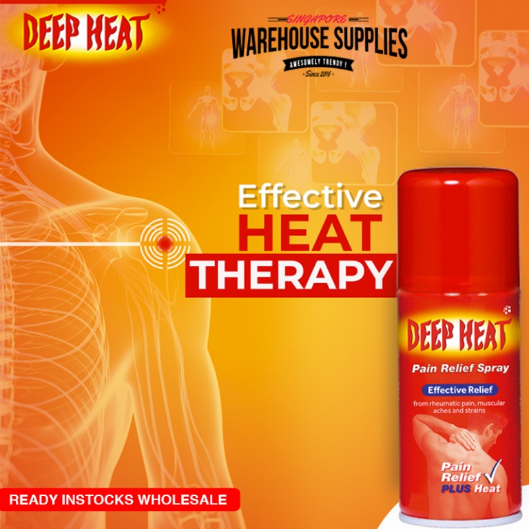 Deep Heat Pain Relief Muscle Spray 150ml, Beauty & Personal Care, Foot