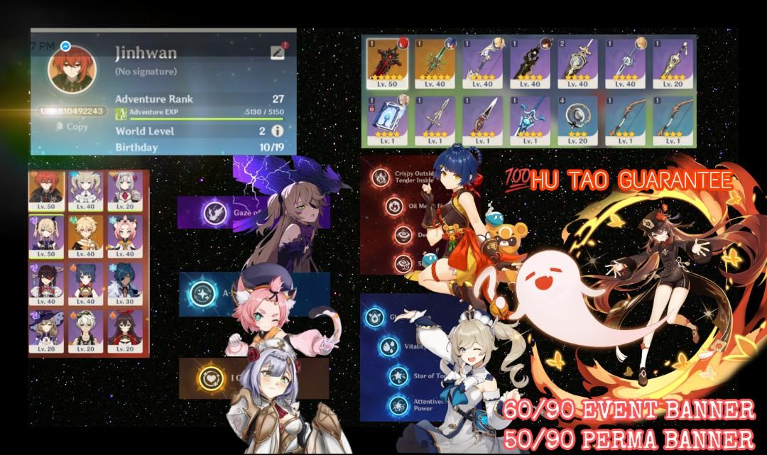 Diluc Wgs Hu Tao Primordeal Spear Genshin Video Gaming Video Games On Carousell 'genshin impact' version 1.3 is coming. carousell