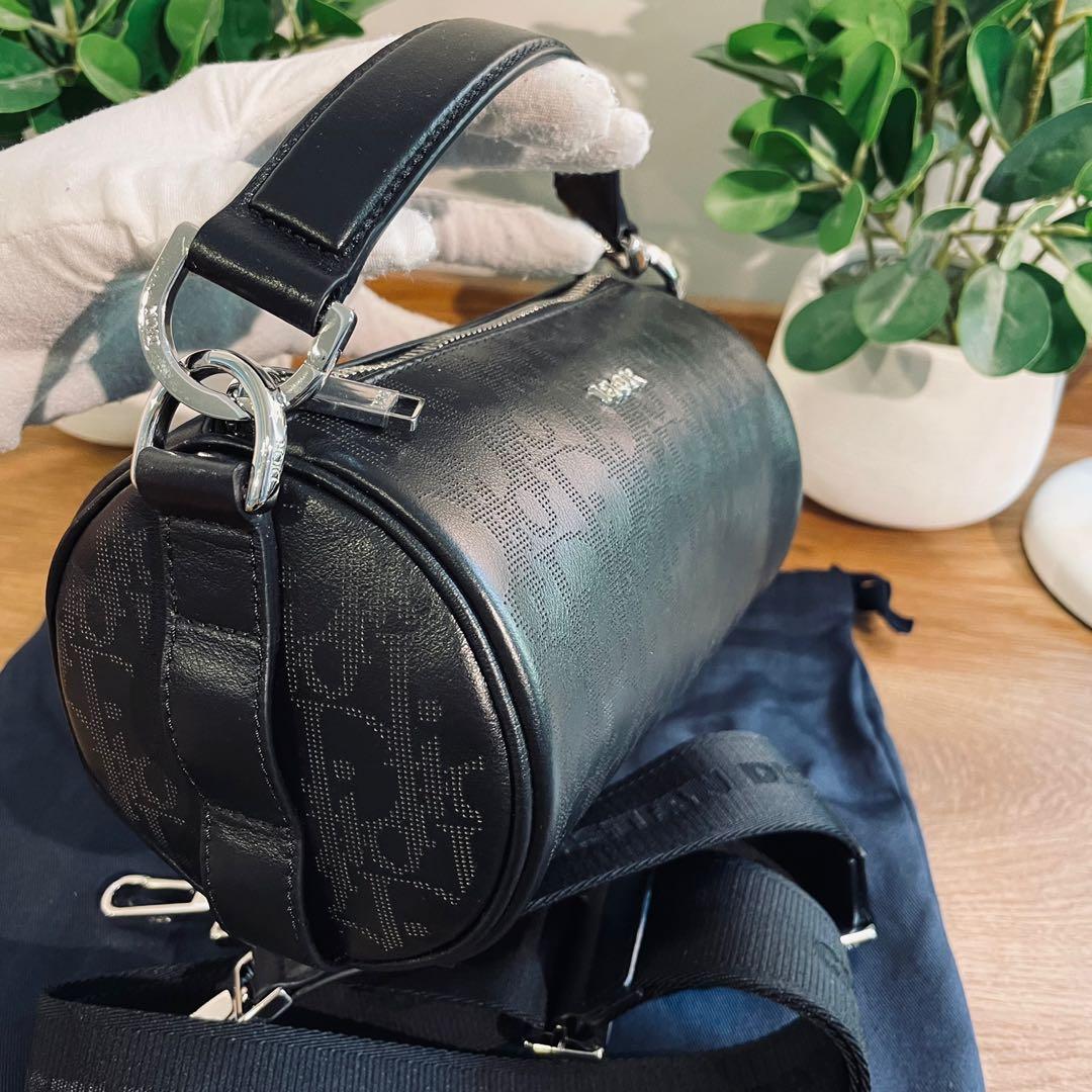 Safari Messenger Bag Black Dior Oblique Galaxy Leather