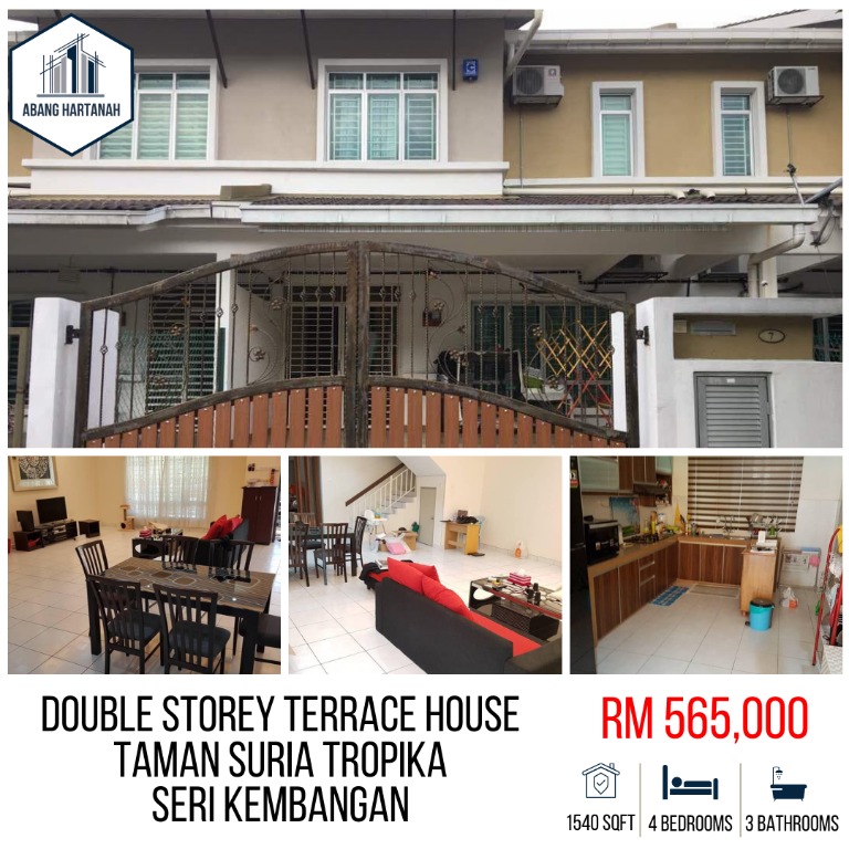 Double Storey Taman Suria Tropika Seri Kembangan Property For Sale On Carousell