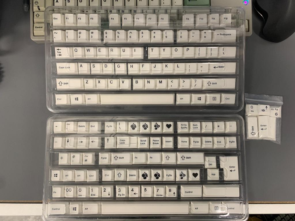 EnjoyPBT ABS Doubleshot BOW Keycaps Set, 傢俬＆家居, 其他, 家居改善及收納用品 Carousell