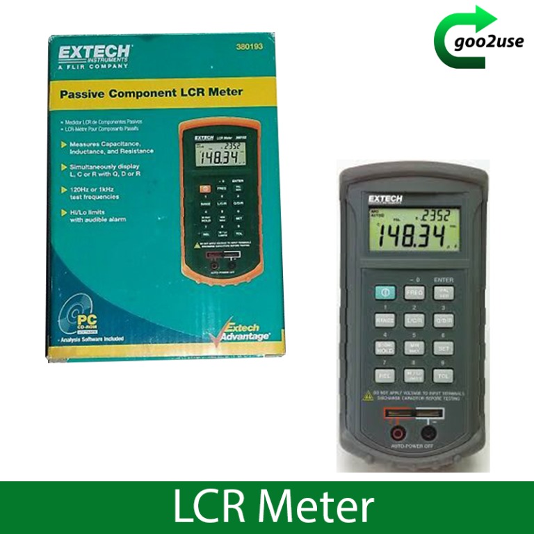 EXTECH 380193 Passive Component LCR Meter, Audio, Other Audio Equipment on  Carousell