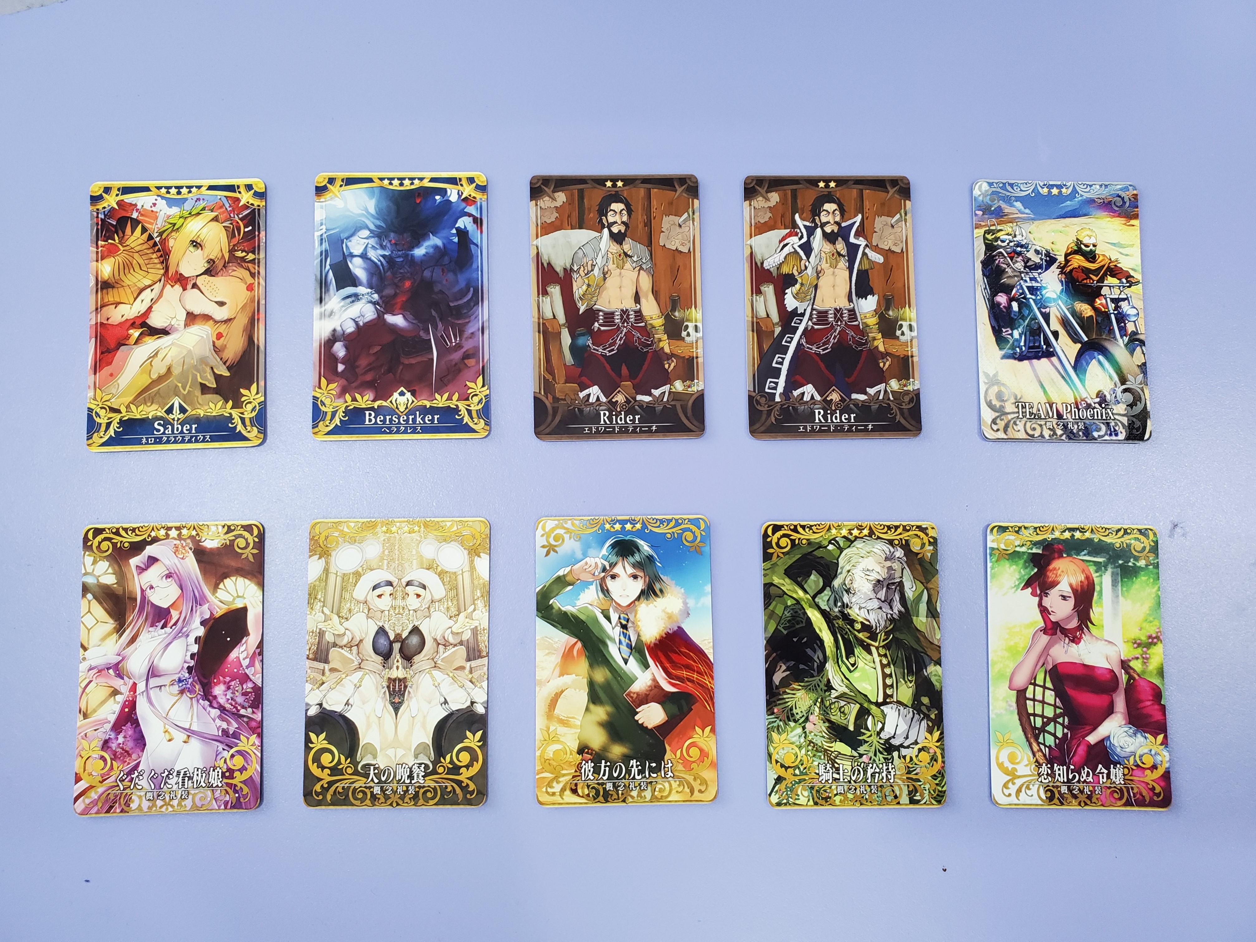 Fate Grand Order Fgo Arcade Cards Set 8 Toys Games Action Figures Collectibles On Carousell
