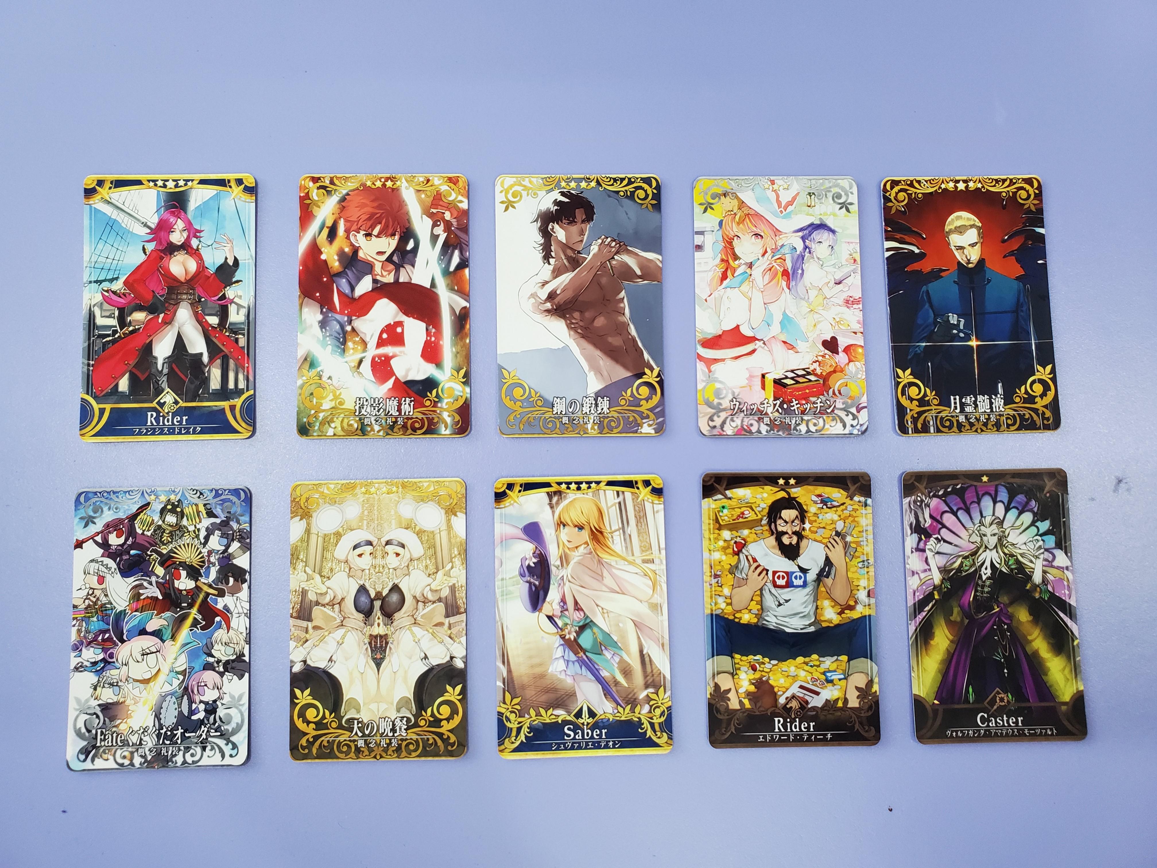 Fate Grand Order Fgo Arcade Card Set 10 Toys Games Action Figures Collectibles On Carousell