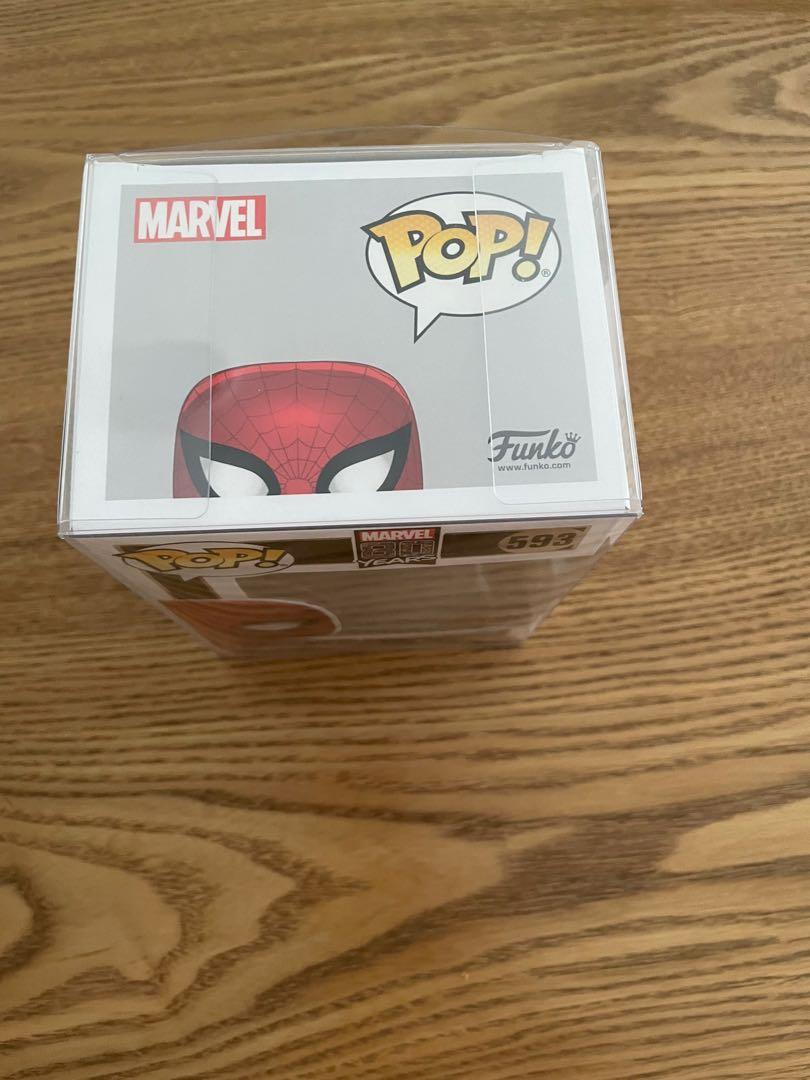 Figurine Pop Marvel 593 Spider-Man First Appearance Metallic