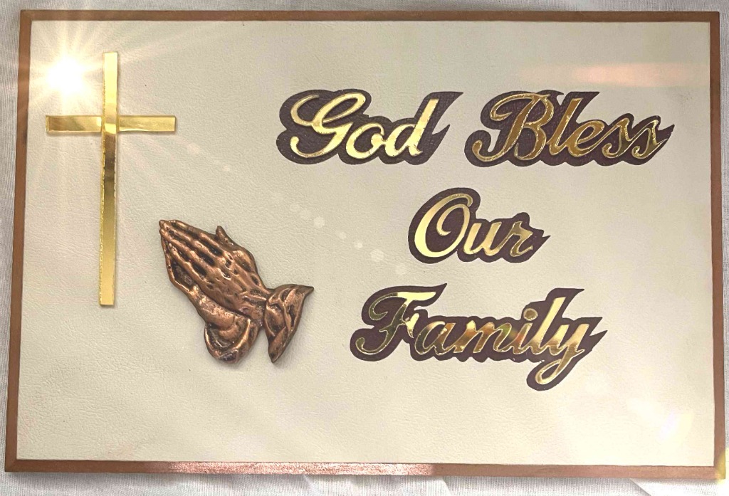 God Bless Our Family wall decor, Hobbies & Toys, Stationary & Craft, Art & Prints on Carousell