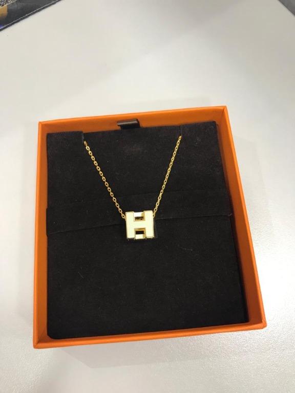 Hermes H cube necklace Carousell