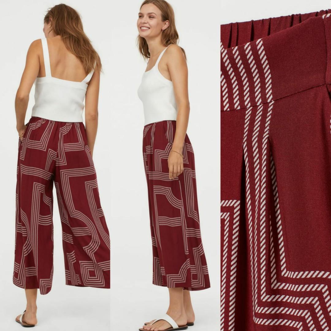 H&m cropped deals pull on trousers