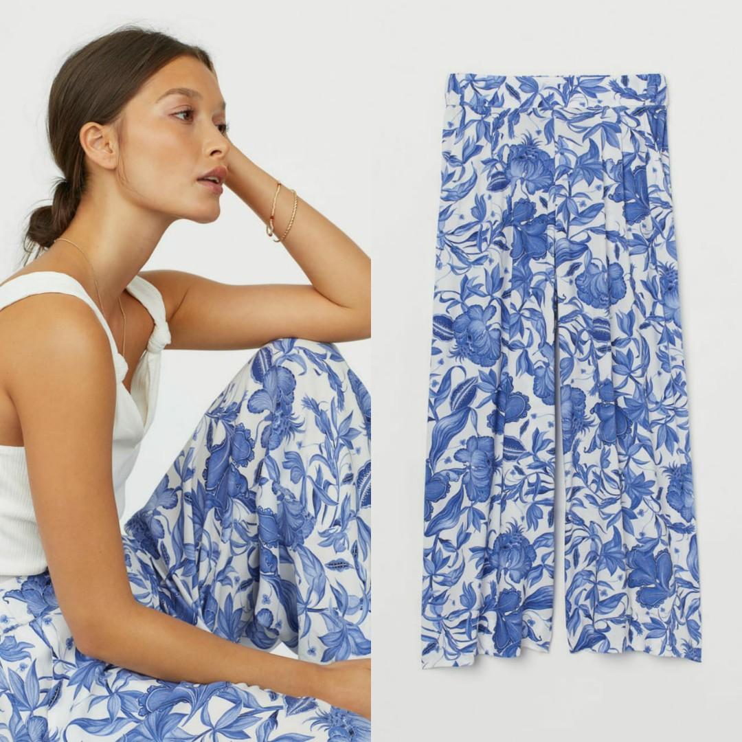 H&m cropped pull on trousers new arrivals