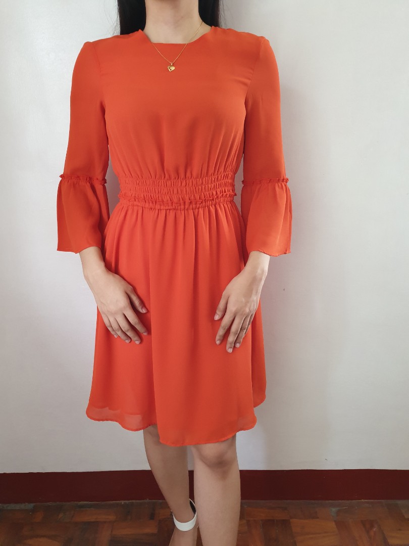H\u0026M Orange Dress Formal/Casual Wear 