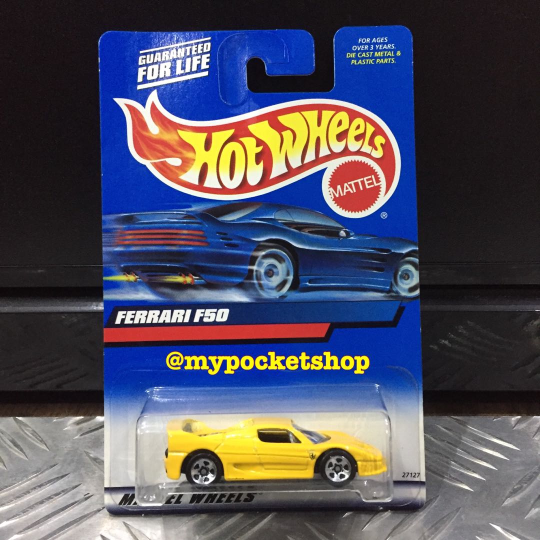 Ferrari F50 Hot Wheels 1/64 De 1998 - Modèle Jaune, édition Principale - Collection Ferrari