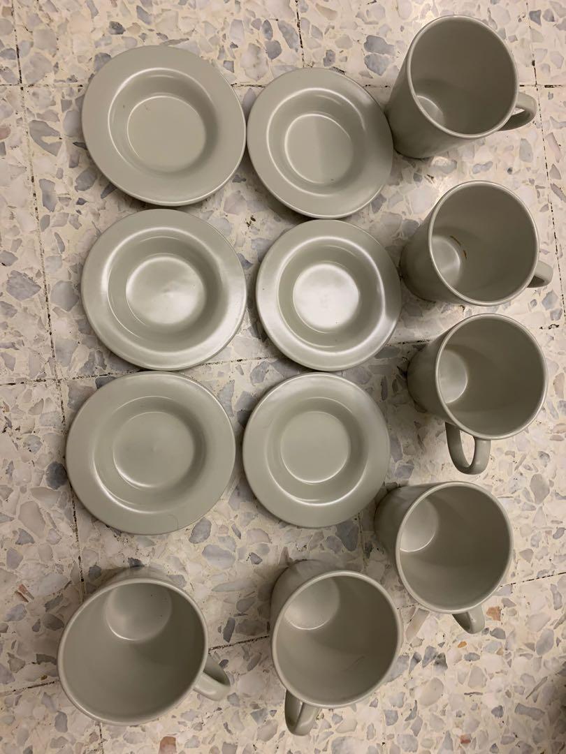 IKEA cup and saucer set EarnXtra, Furniture & Home Living, Kitchenware
