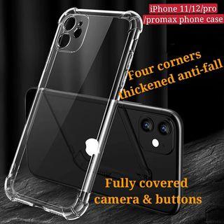 iPhone 12/12 pro/12 pro max/11/11pro/11 pro max/ Clear phone cover four Corners anti falling Air Cushion