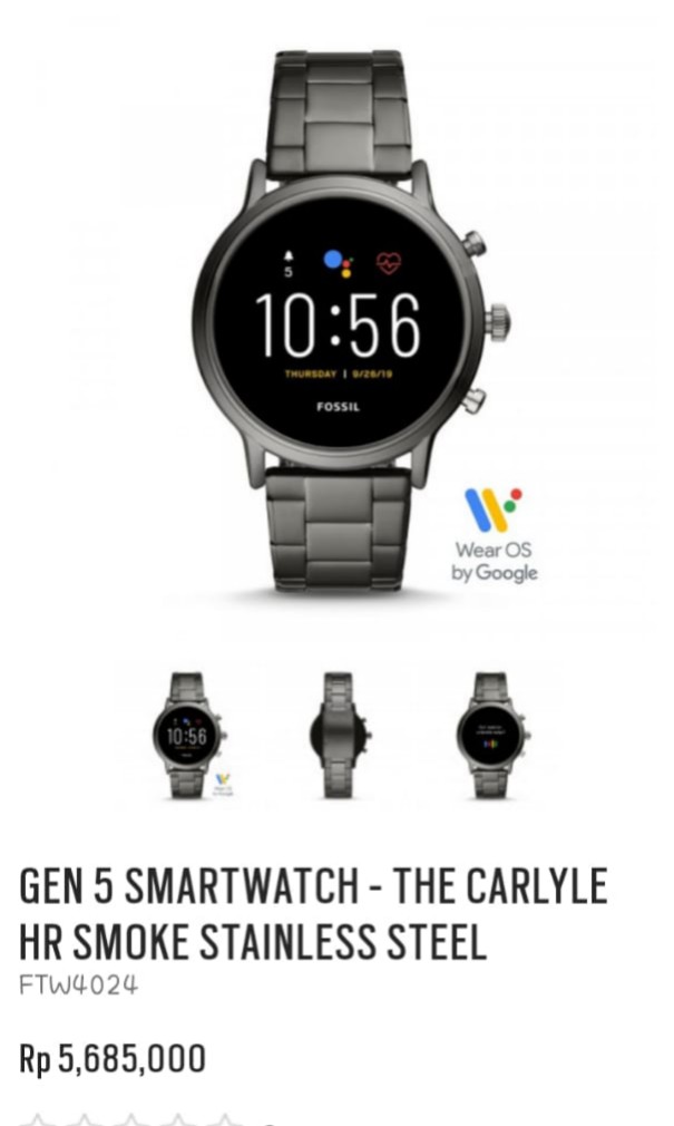 Jual fossil best sale smartwatch gen 5