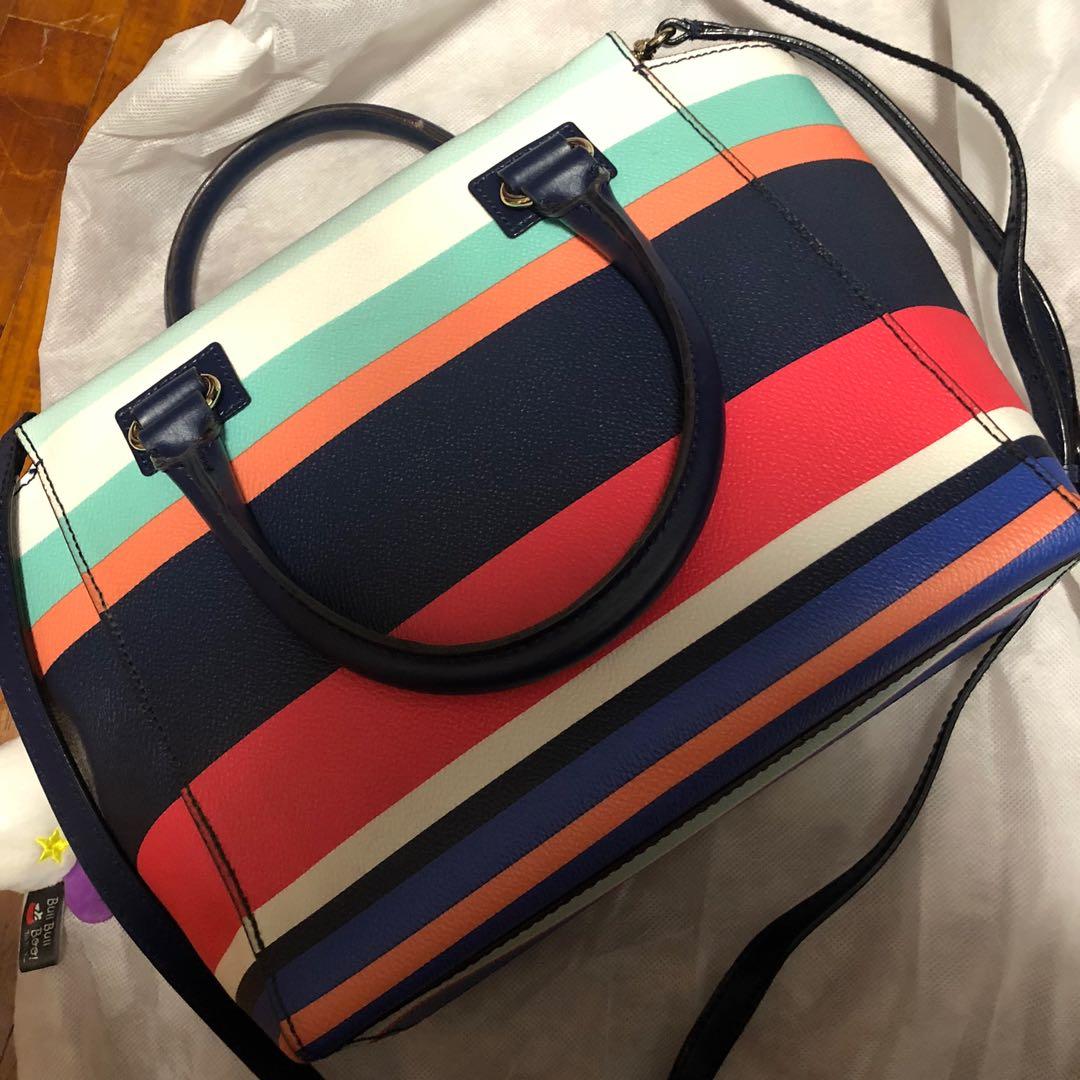 Kate spade rainbow stripe purse cheap