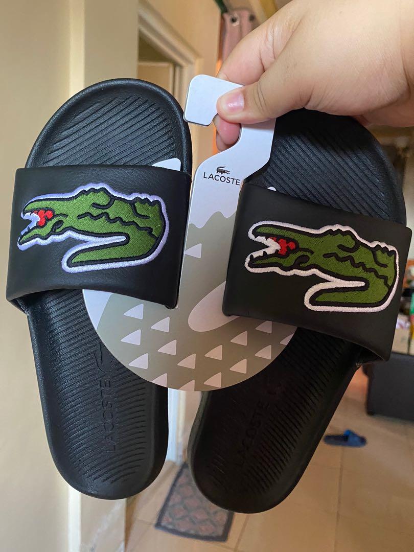 LACOSTE SLIDES BIG LOGO