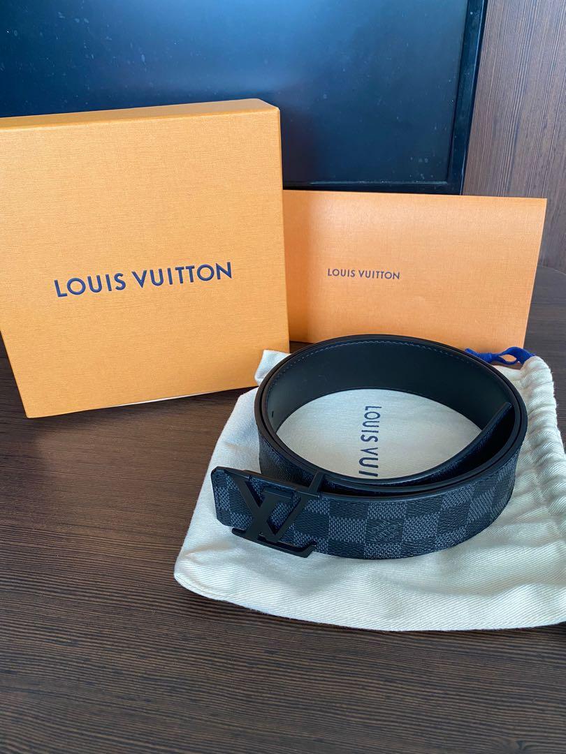 Authentic Louis Vuitton Leather Belt (LV), Luxury, Accessories on Carousell