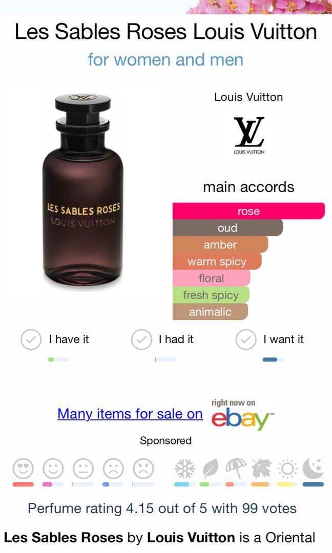Louis Vuitton Les Sables Roses, Kesehatan \u0026 Kecantikan, Parfum, Kuku \u0026  Lainnya di Carousell