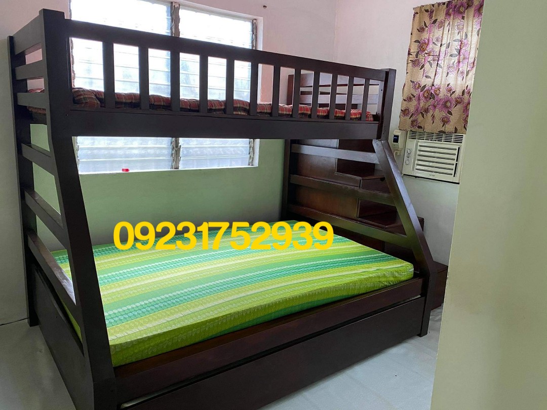 Mahogany Bunk Bed Double Deck Furniture Home Living Furniture