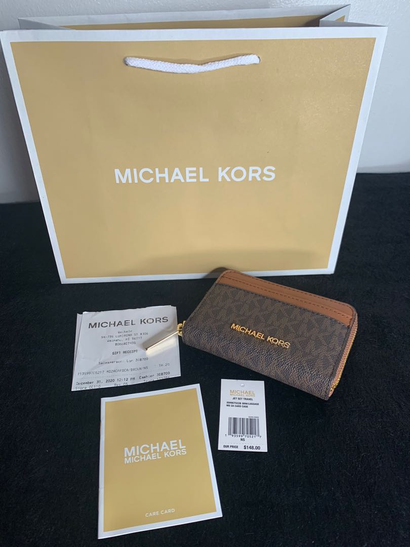 Michael Kors Card Case, Women's Fashion, Bags Wallets, Wallets & Card Carousell