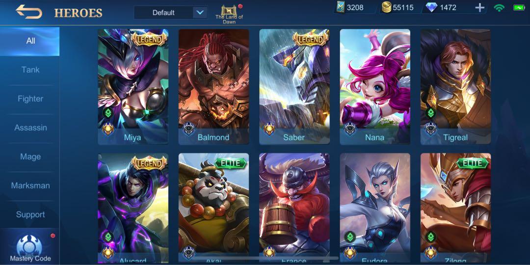 5 legend and 1 epic skin) (Unused 1400💎)-Top Fan Avatar Border Mobile  Legends, Video Gaming, Gaming Accessories, Game Gift Cards & Accounts on  Carousell