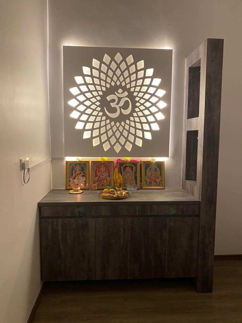 Modern Indian Altar Prayer Corner
