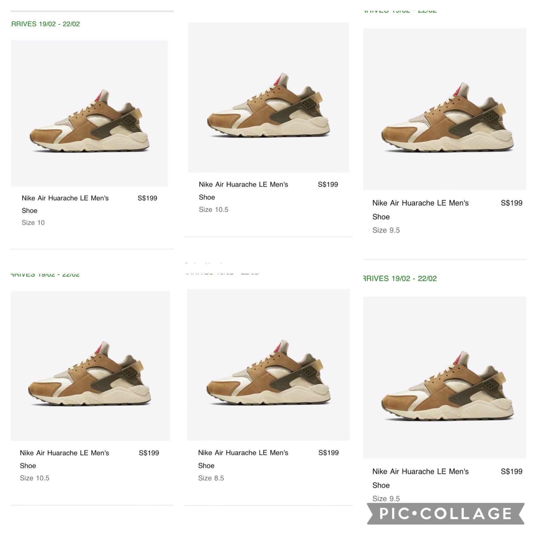 MULTIPLE SIZES nike air huarache stussy desert oak Men s Fashion