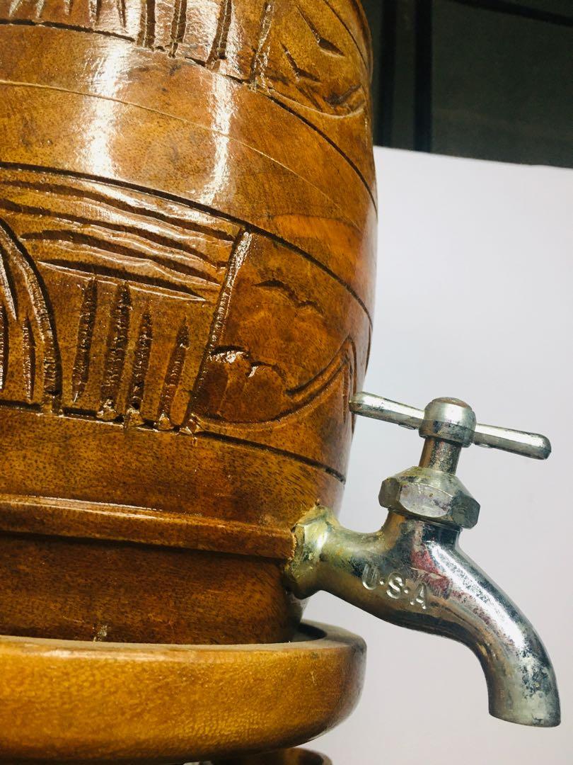 Native Wooden Water Dispenser, 6 pc Wooden Cups, Everything Else