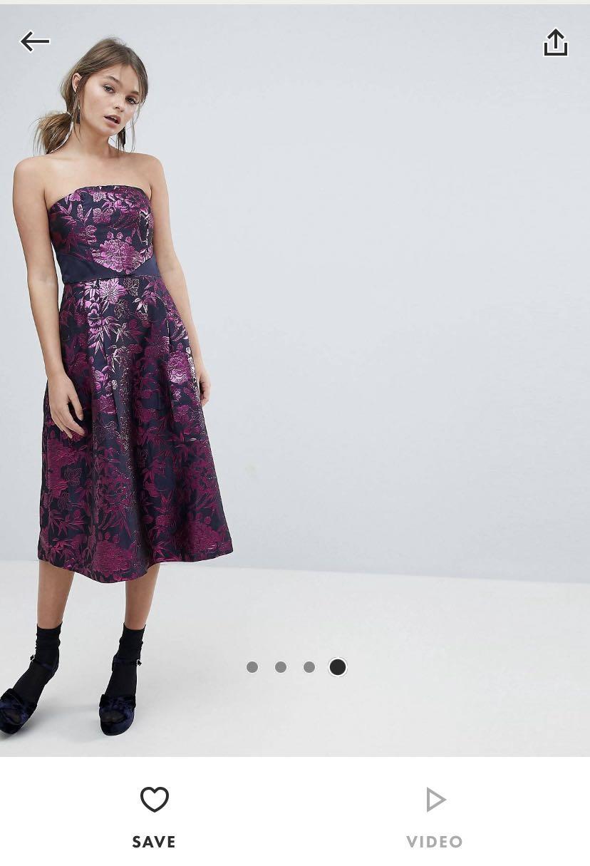 Oasis rose bud skater outlet dress