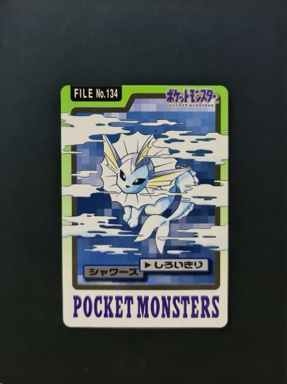 Pokemon Bandai Carddass Vaporeon Japanese Toys Games Board Games Cards On Carousell