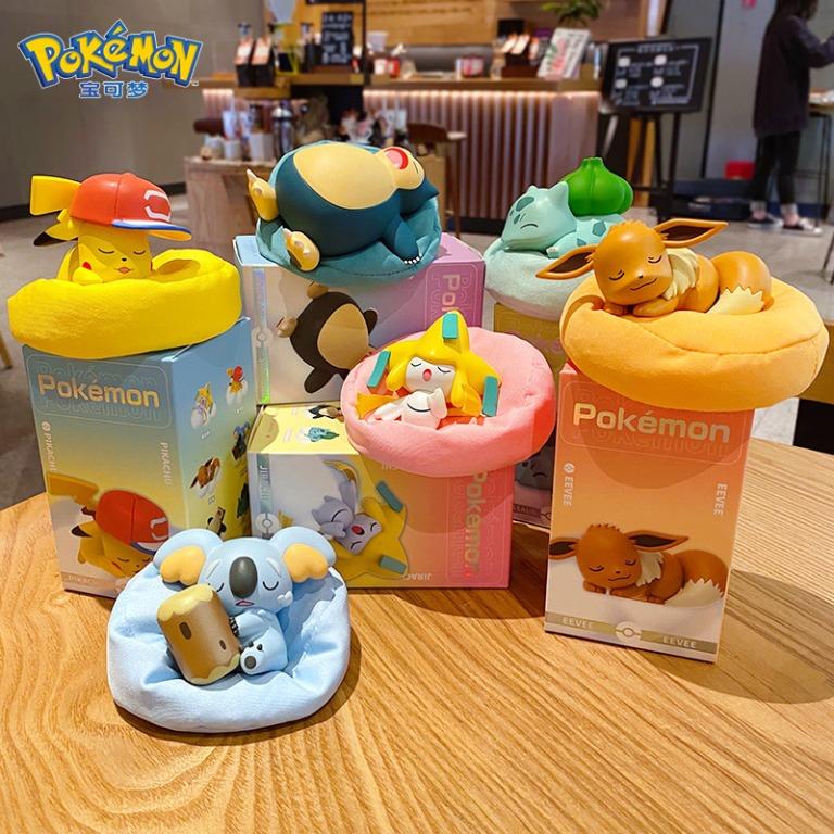 Genuine Game Pokemon Quest Starry Dream Series Pikachu Eevee Komala  Bulbasaur Charmander Anime Figures Base Model