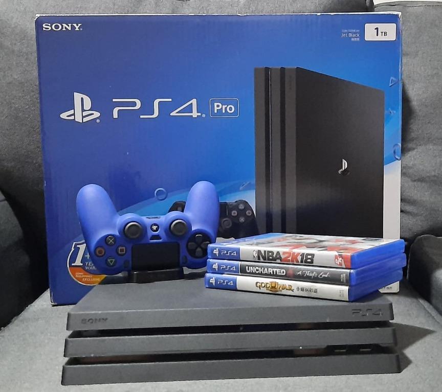Ps4 Pro 1tb With Box Video Gaming Video Game Consoles Playstation On Carousell