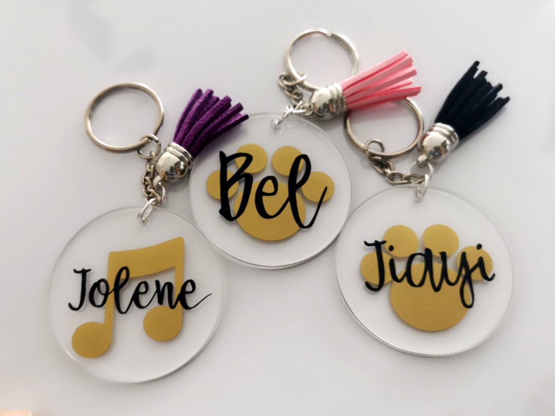 Same day photo top keychain