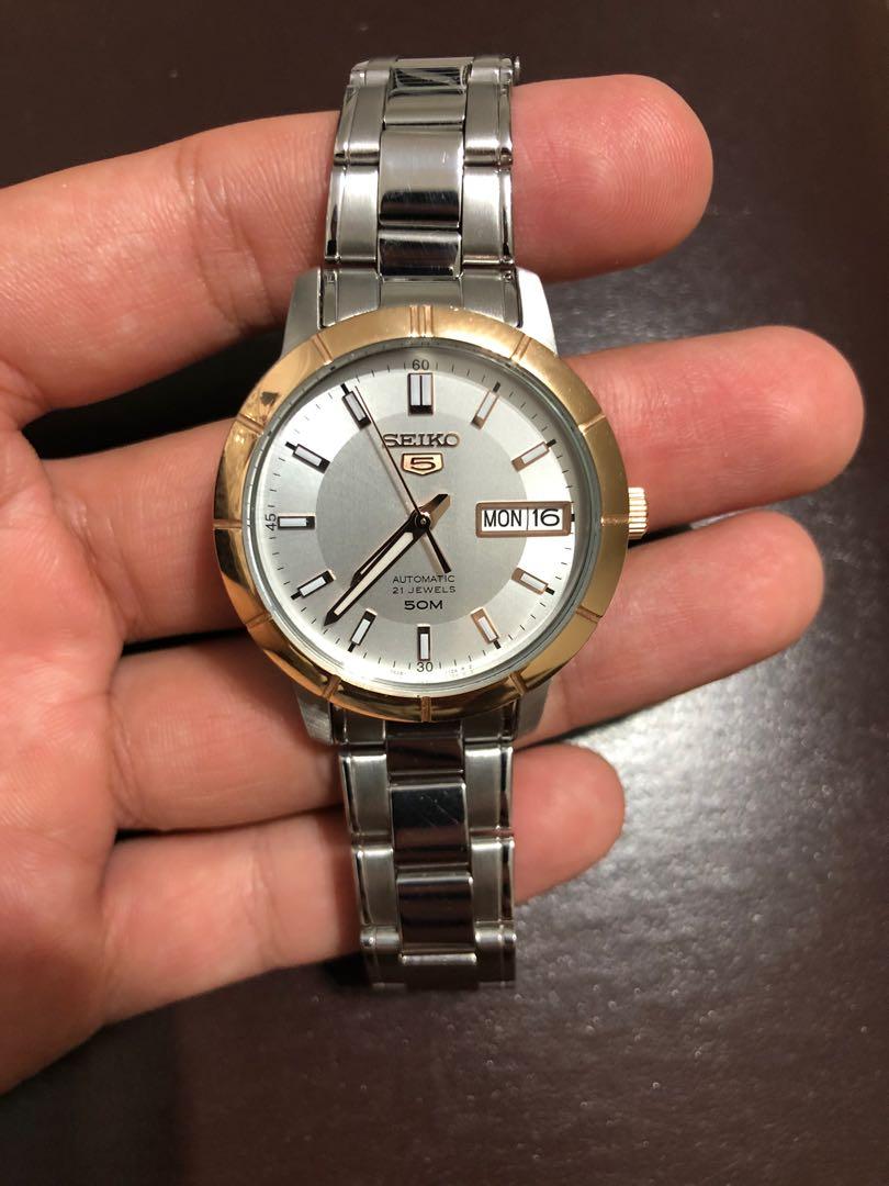 Seiko 5 Automatic 36mm Rose Gold Two Tone Watch - SNK894K1, Women's  Fashion, Watches & Accessories, Watches on Carousell