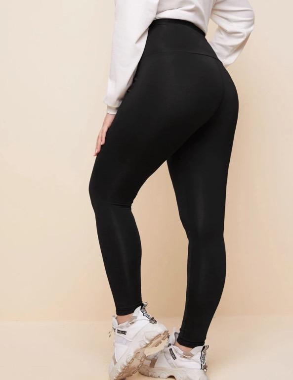 SHEIN High-Waisted Yoga Pants/Workout Leggings! PLUS SIZE! 100% Stretchy  and NOT See-through, Women's Fashion, Bottoms, Jeans & Leggings on Carousell